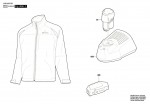 Bosch 1 600 A00 23S Heat+Jacket 10,8V Professional Winter jacket Spare Parts